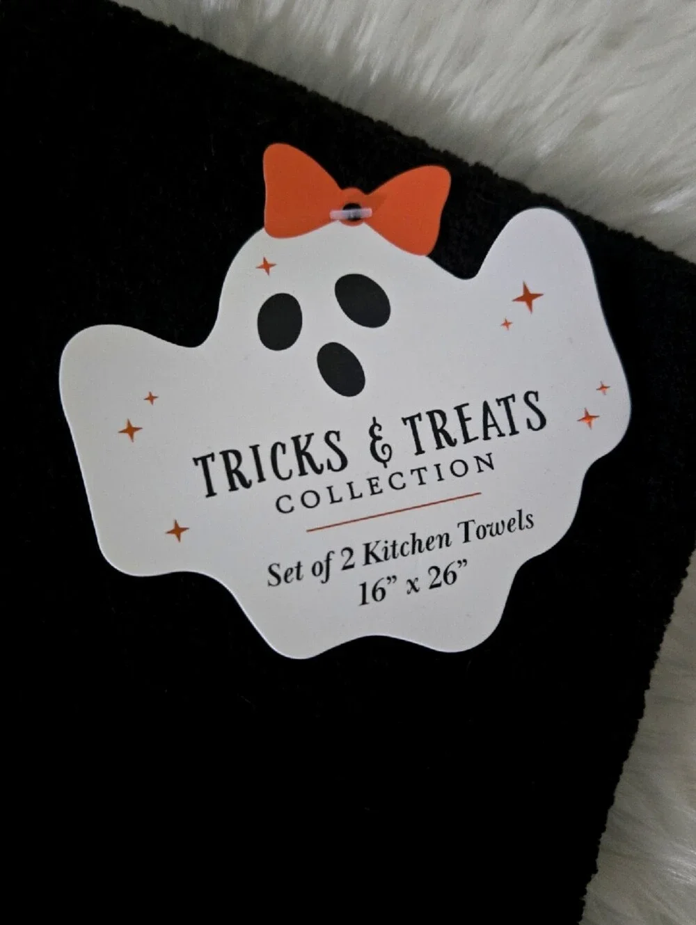Ghost Walking Dog Set Of 2 Embroidered Dish Towels